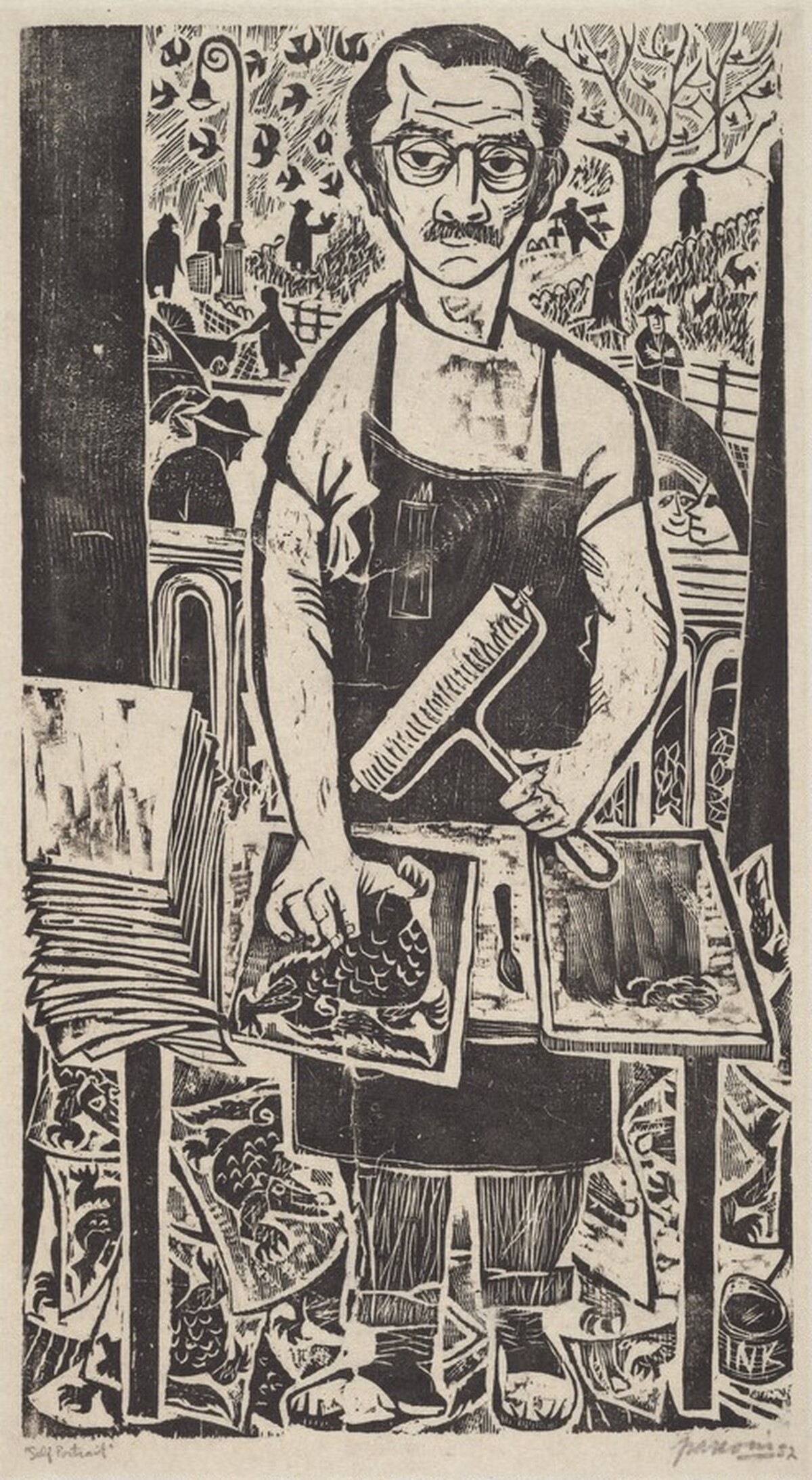 Self-Portrait by Antonio Frasconi