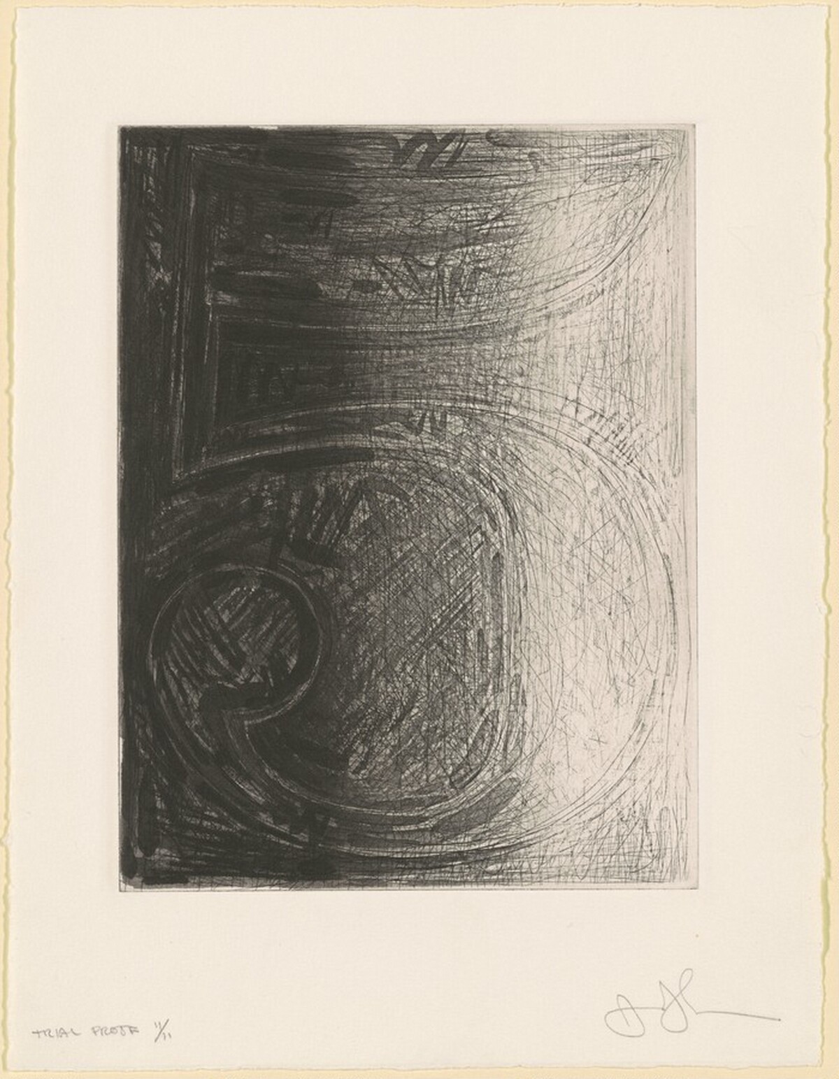 Figure 5 [trial proof 11] by Jasper Johns