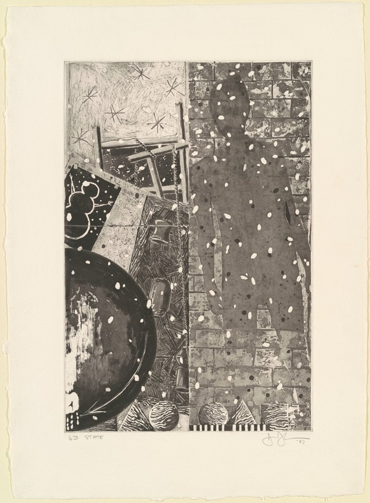 The Seasons (Winter) [state proof of 6th state] by Jasper Johns