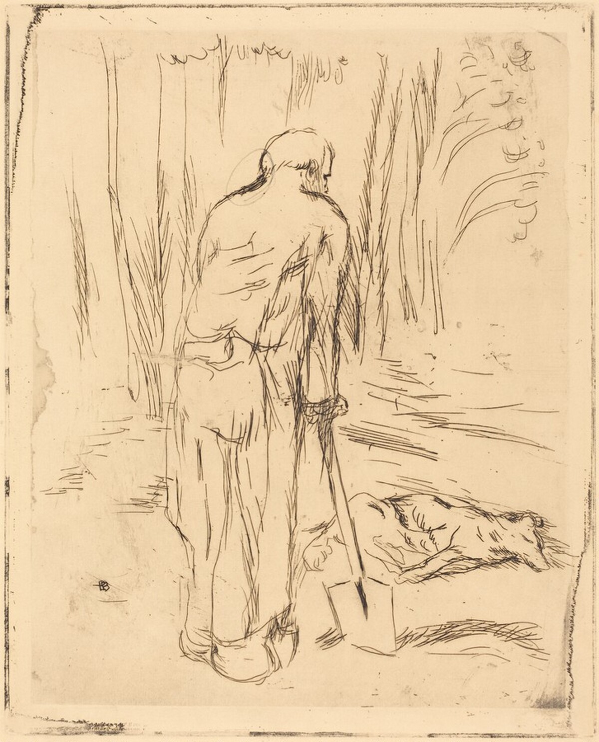 Burial of the Dog by Pierre Bonnard