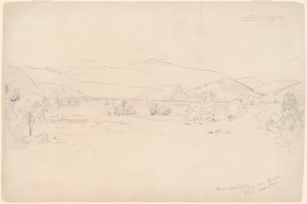 Study for "View of Mt. Washington" by Jasper Francis Cropsey