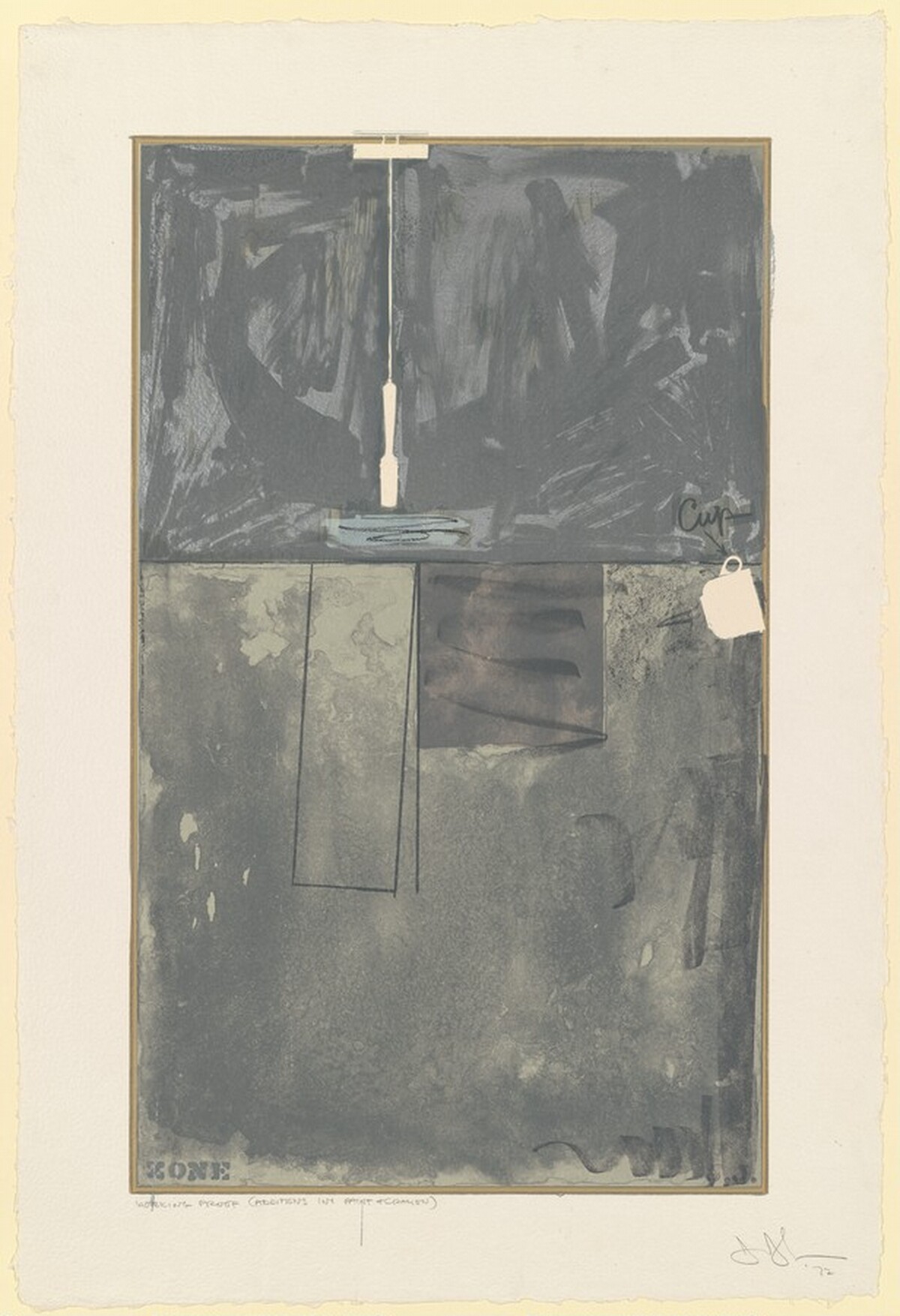 Zone [working proof] by Jasper Johns