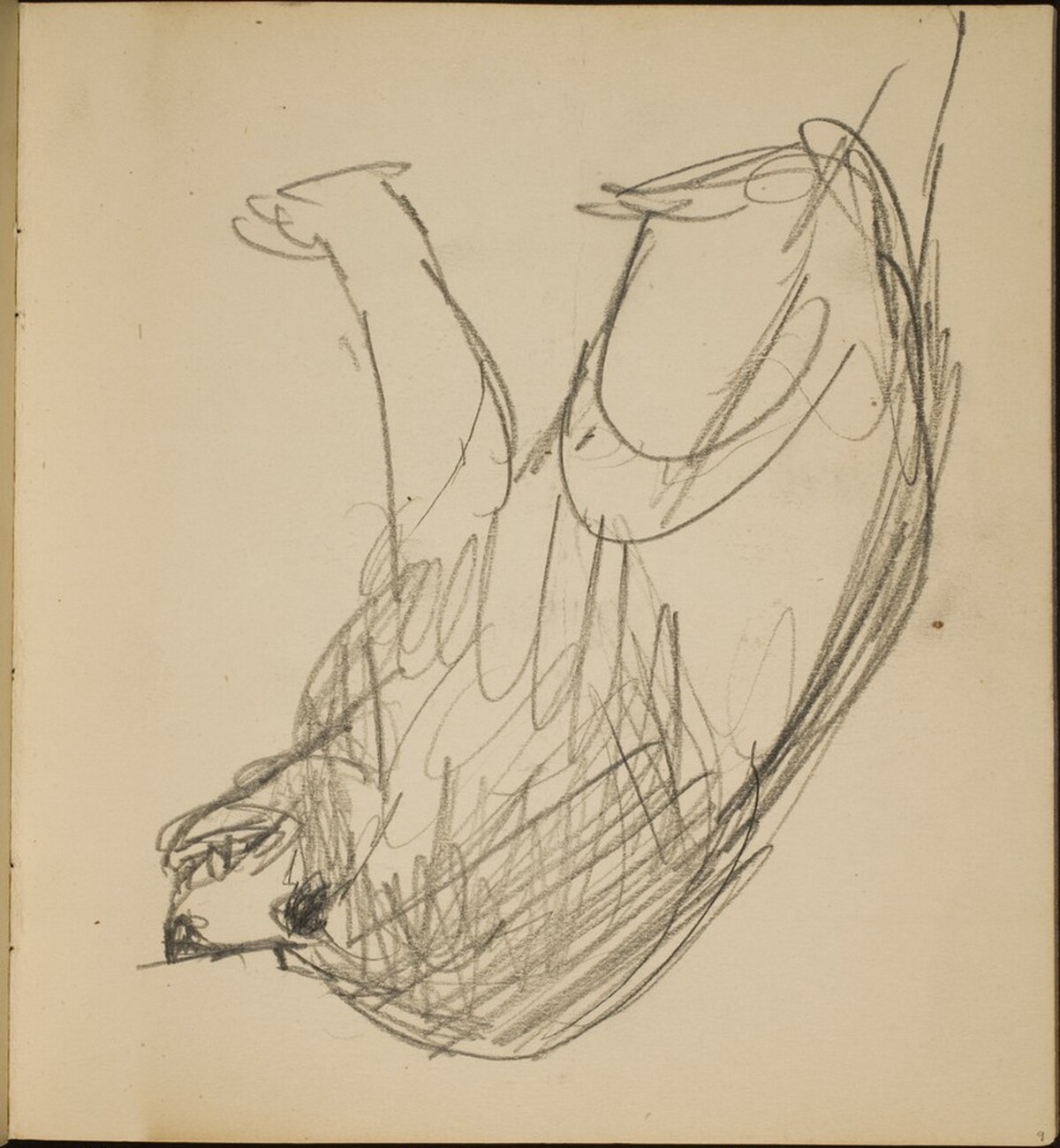 Hockender Löwe (Crouching Lion) [p. 9] by Max Beckmann