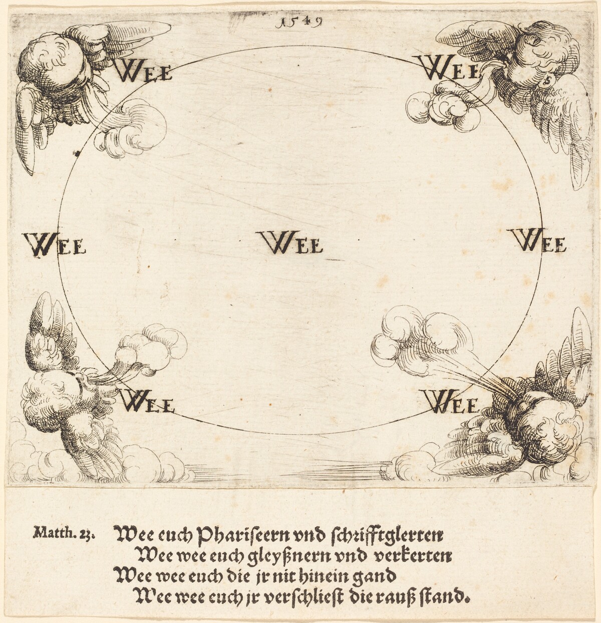 Woe is Pronounced on Covetousness by Augustin Hirschvogel