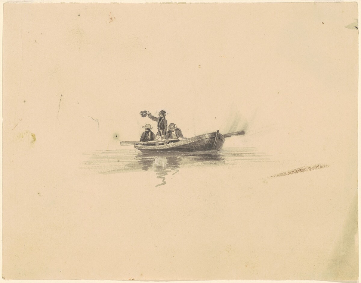 Men in a Rowboat by James Goodwyn Clonney