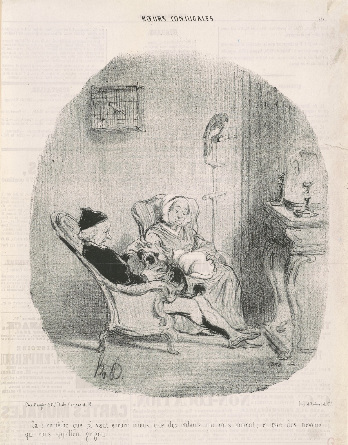 Ça n'empêche que ça vaut encore mieux.... by Honoré Daumier