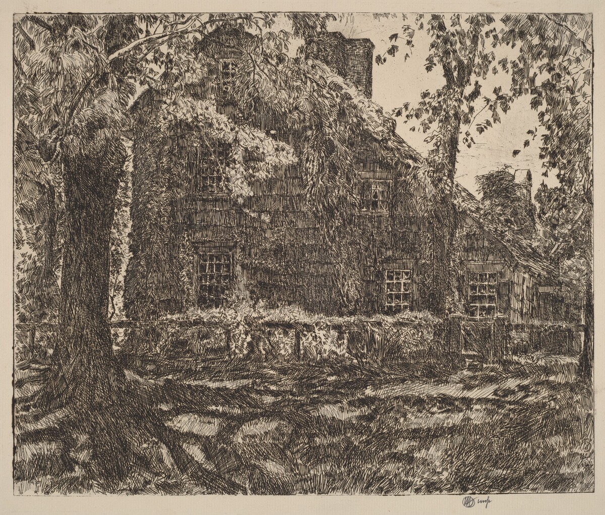 The "Home Sweet Home" Cottage, Easthampton by Childe Hassam