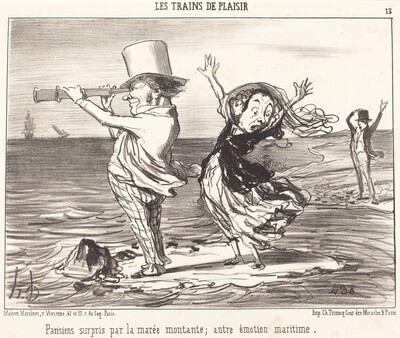 Parisiens surpris par la marée...