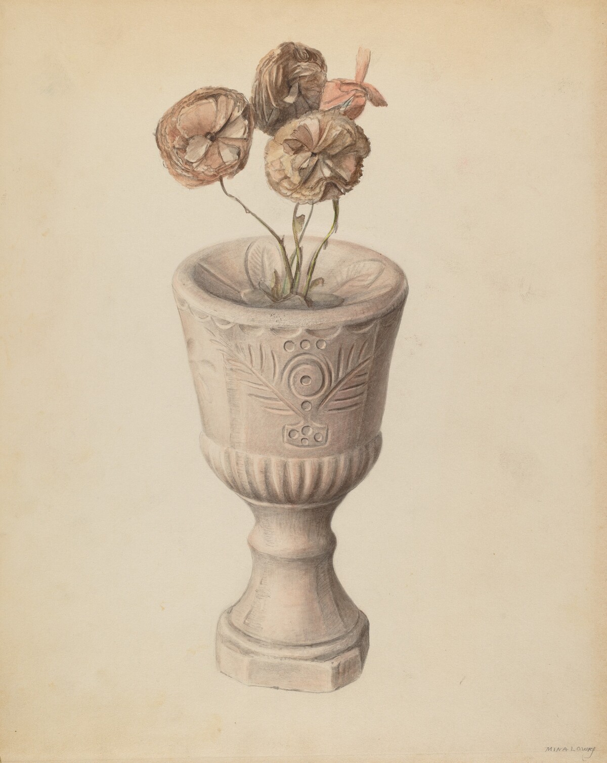 Chalice with Flowers by Mina Lowry