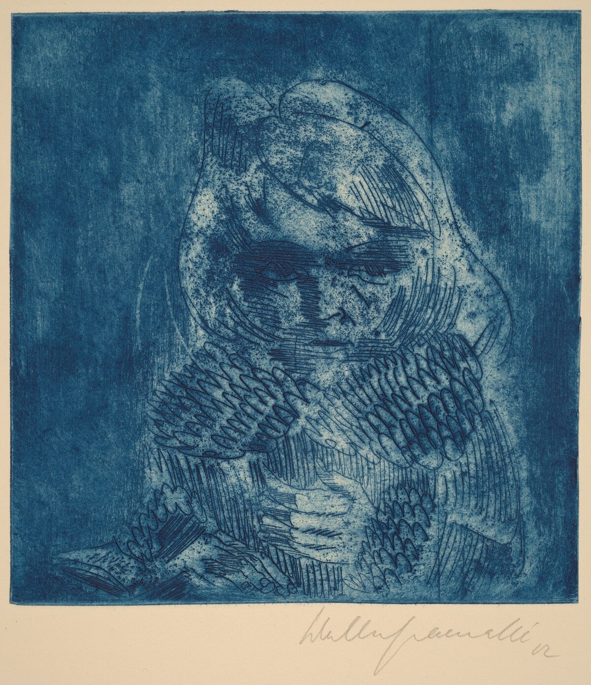Bird Girl, Sonia Gramatté (Vogelmädchen, Sonia Gramatté) by Walter Gramatté