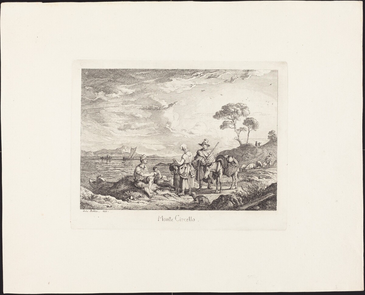 Monte Circello by Ludwig Richter