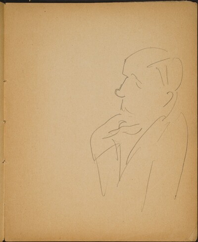 Männliche Halbfigur im Profil (Man in Profile) [p. 23]