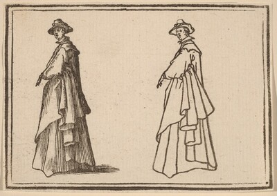 Standing Woman in a Great Coat