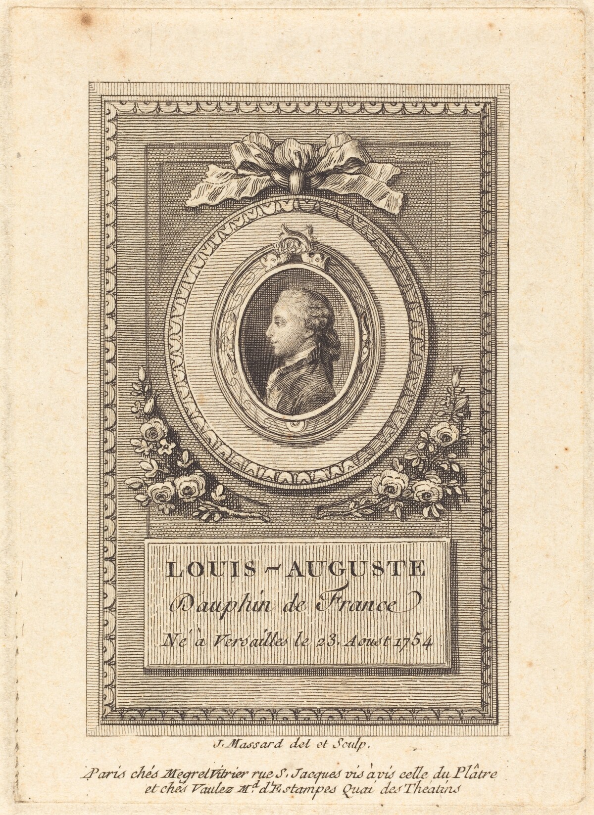 Louis-Auguste, Dauphin of France by Jean Massard