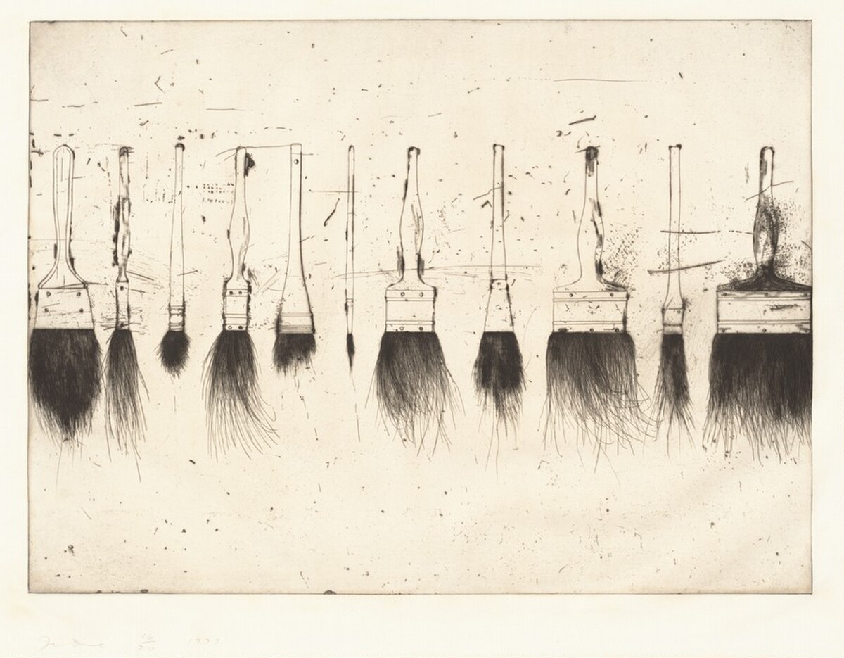 Five Paintbrushes (second state) by Jim Dine