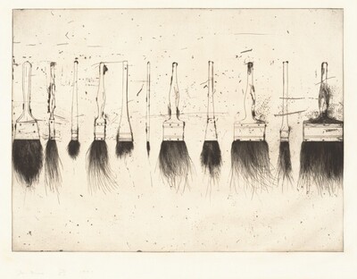 Five Paintbrushes (second state)