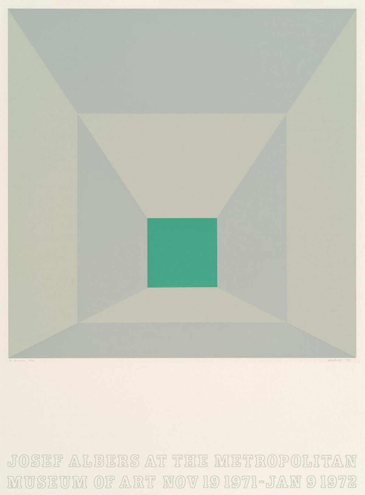 Josef Albers at the Metropolitan Museum of Art: P-Green by Josef Albers