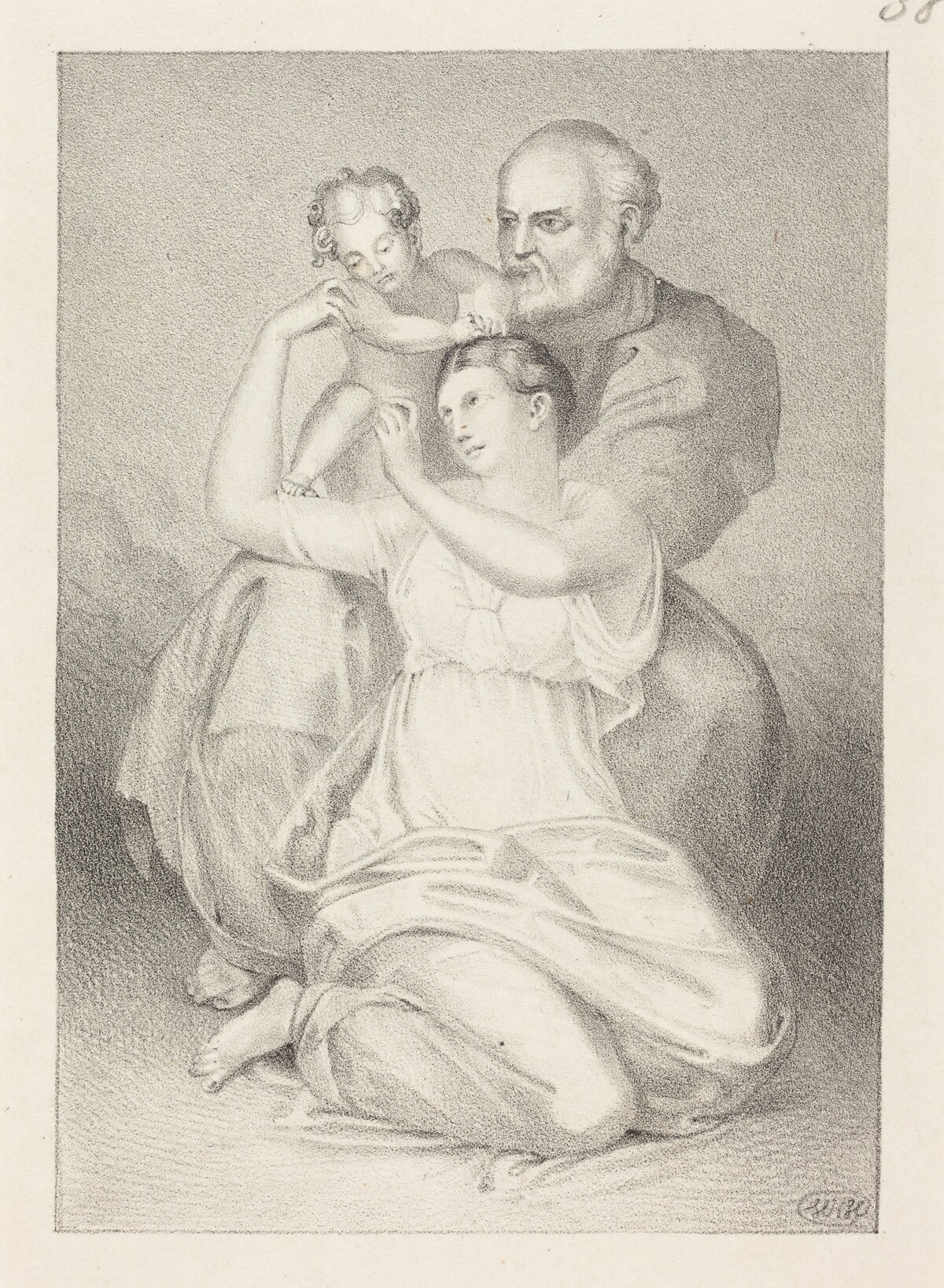 Holy Family, from Michelangelo by Henry Noel Humphreys after John Flaxman