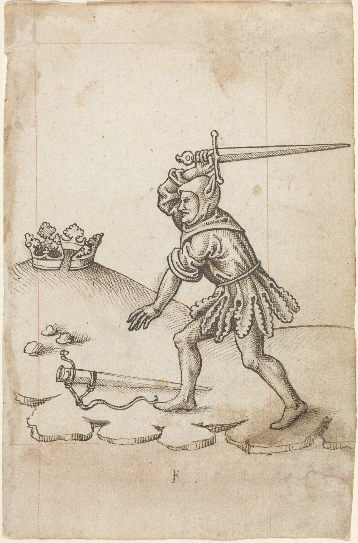 "Do Not Break the Crown" [fol. 43 recto] by French early 16th Century