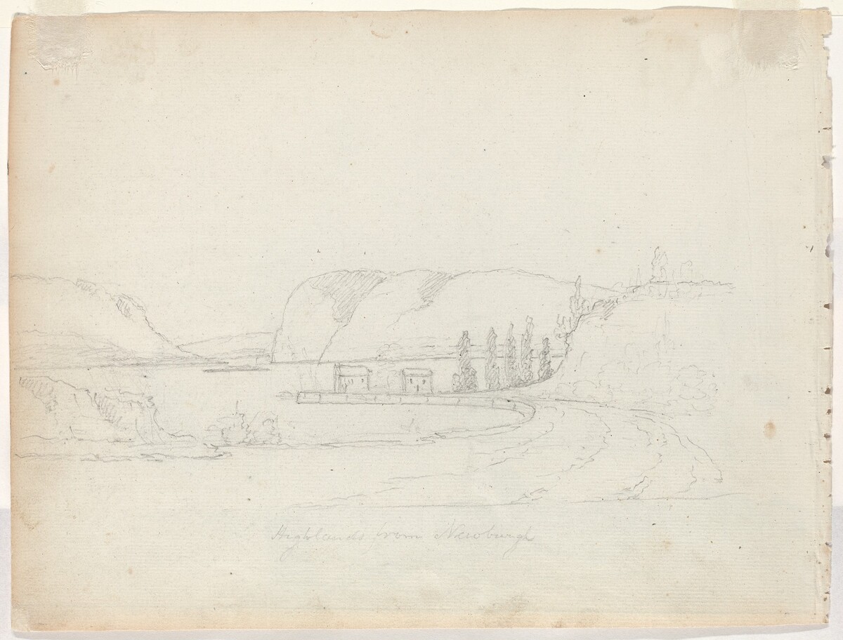 Highlands from Newburgh [verso] by Alexander Robertson