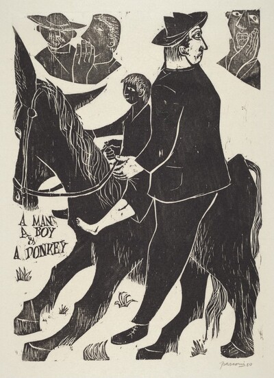 A Man a Boy and a Donkey