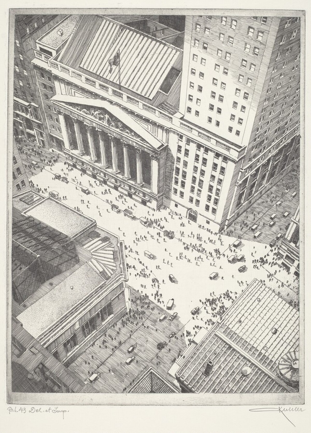New York Stock Exchange by Otto August Kühler