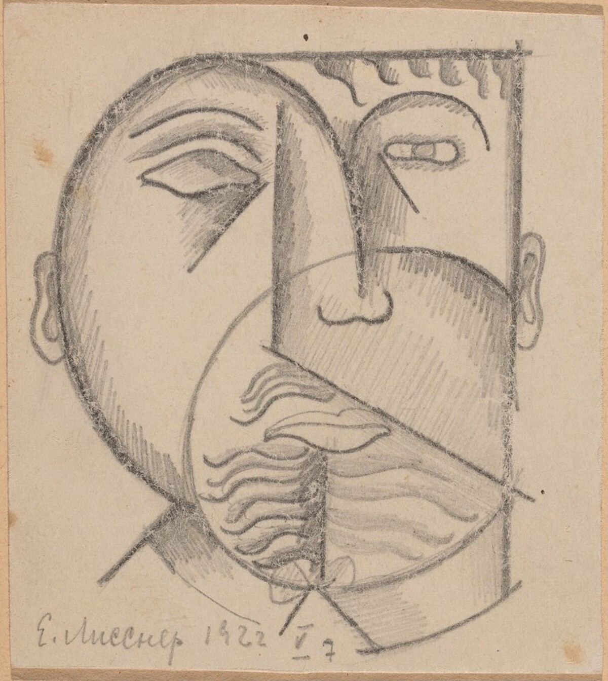 Peasant Head by Elena Liessner-Blomberg