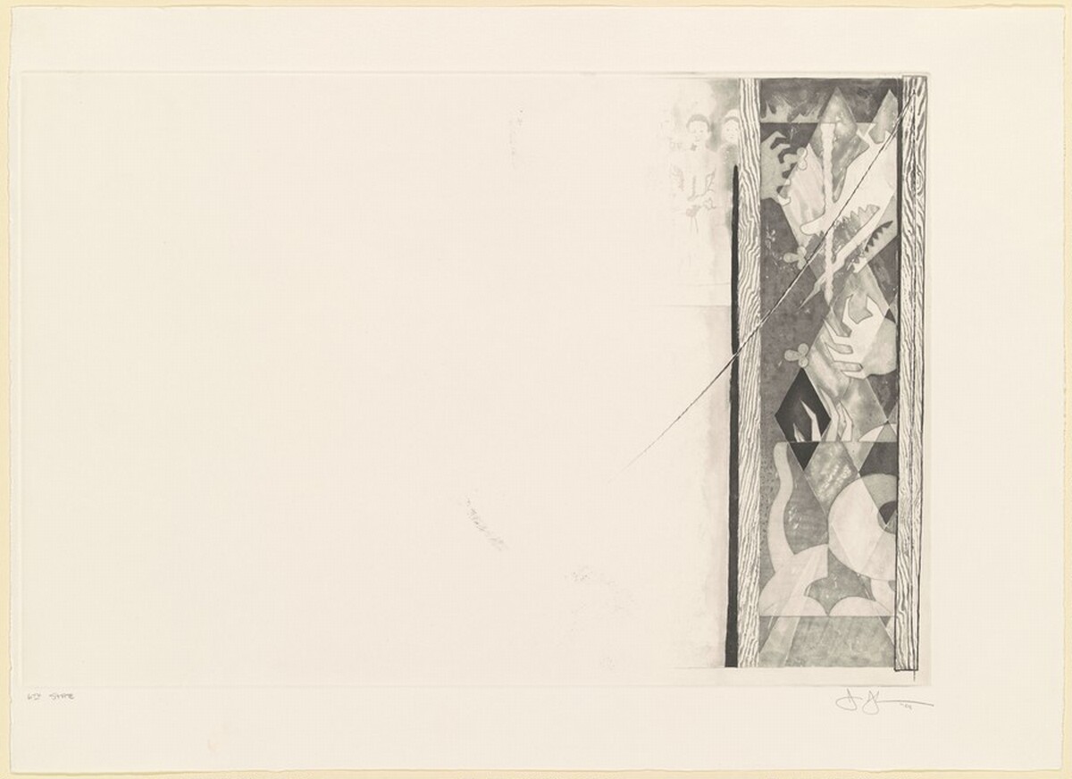 Untitled [state proof of 6th state] by Jasper Johns