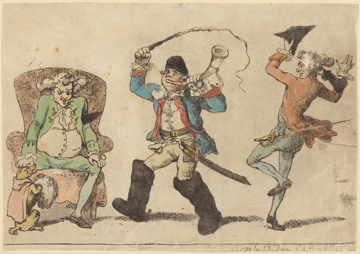 A Frenchman in November by Thomas Rowlandson