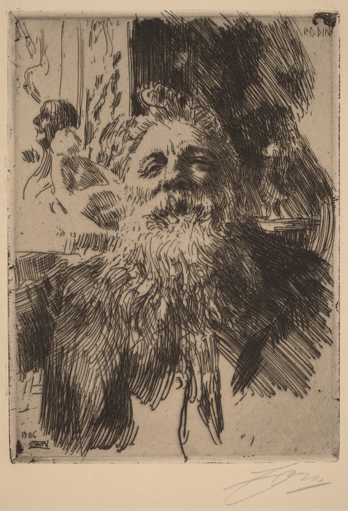Auguste Rodin by Anders Zorn