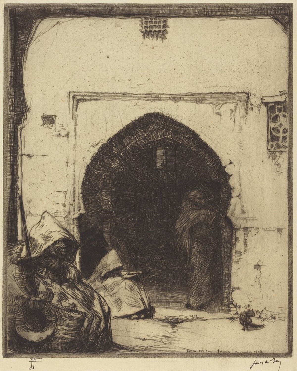Beggars, Tetuan, No.2 by James McBey