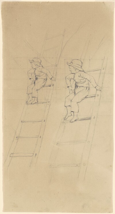Studies of a Boy on a Ladder