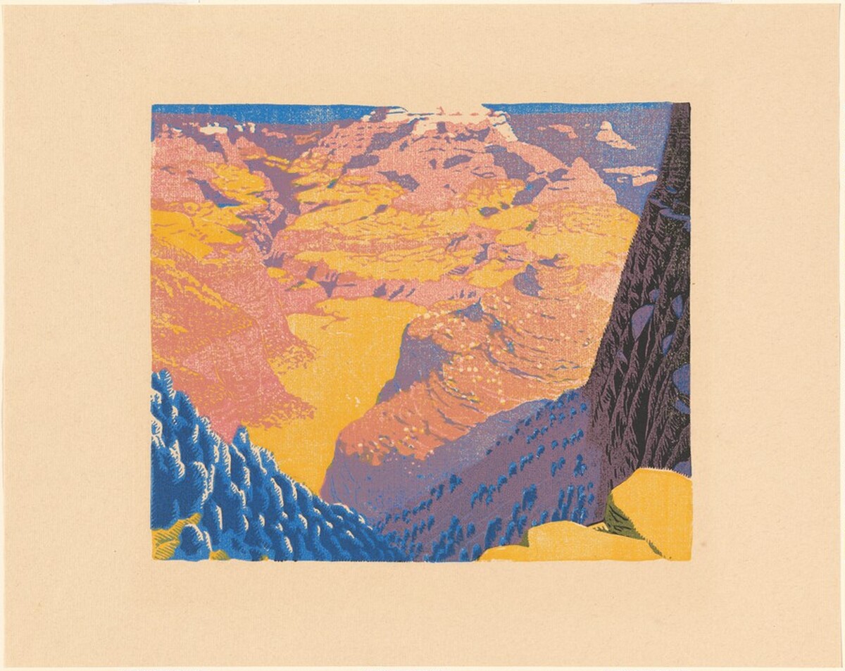 Bright Angel Trail by Gustave Baumann
