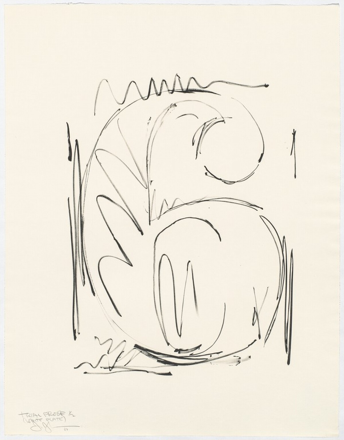 Figure 6 [trial proof] by Jasper Johns