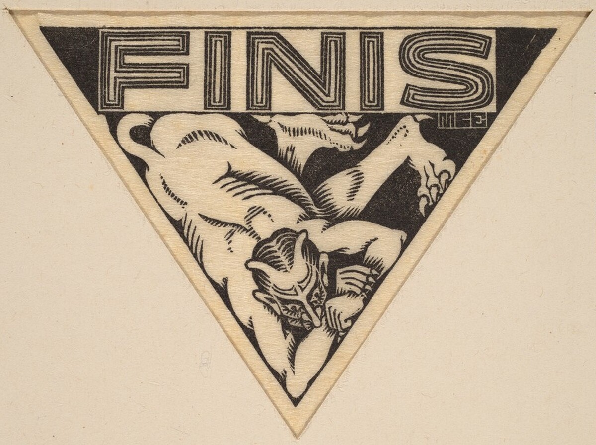 Vignette by M.C. Escher