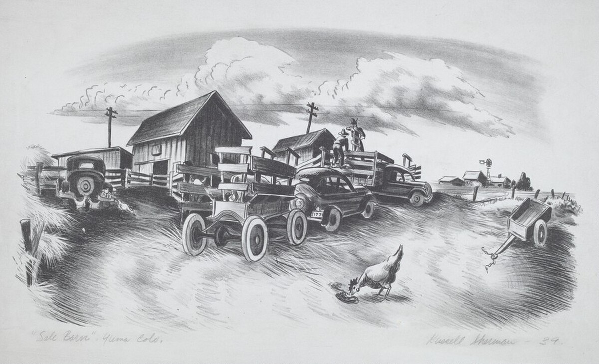 Sale Barn. Yuma, Colorado by James Russell Sherman