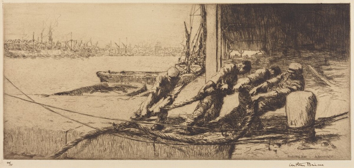 Mooring Her by Arthur Briscoe