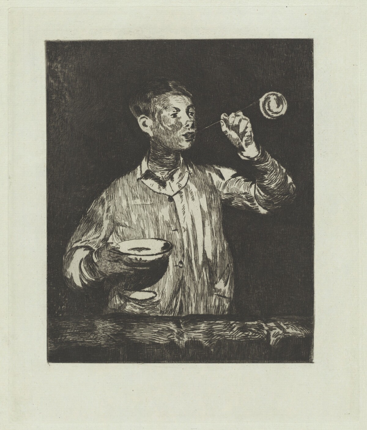 The Boy with Soap Bubbles (L'enfant aux bulles de savon) by Edouard Manet