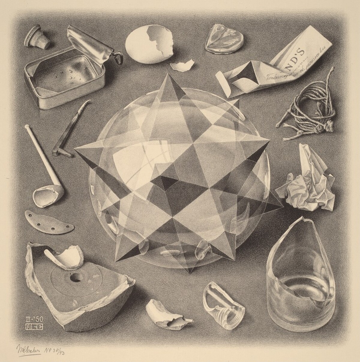 Contrast (Order and Chaos) by M.C. Escher