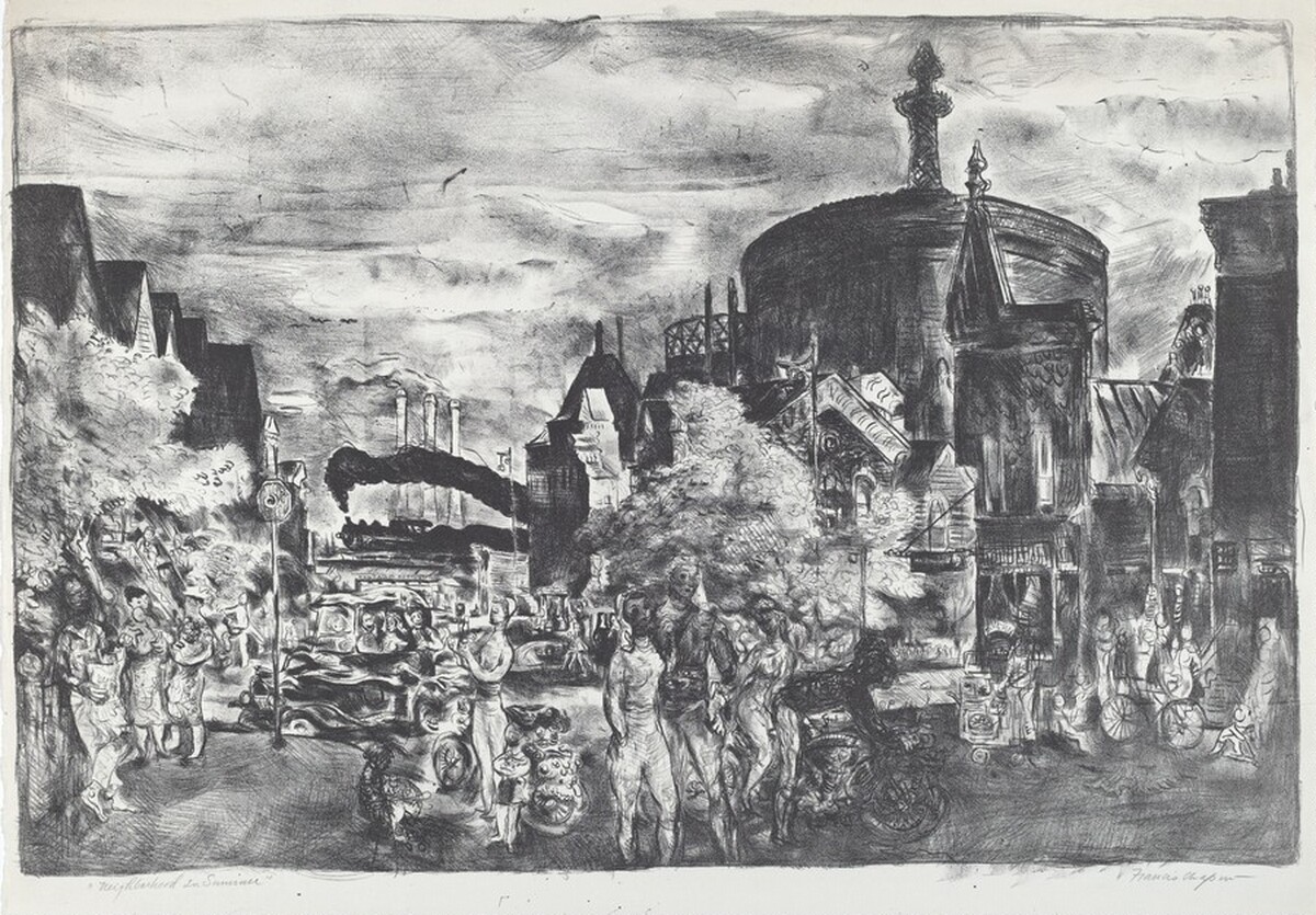Neighborhood in Summer by Francis Chapin