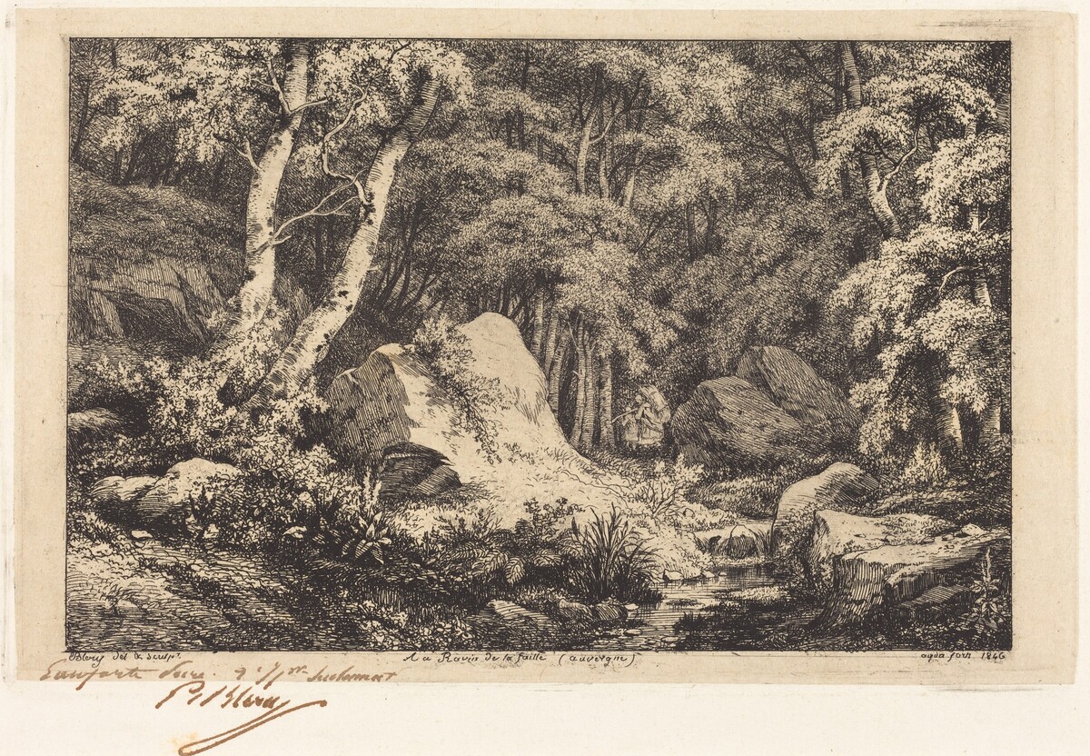 Au ravin de la faille, Auvergne (The Ravine at Auvergne) by Eugène Bléry