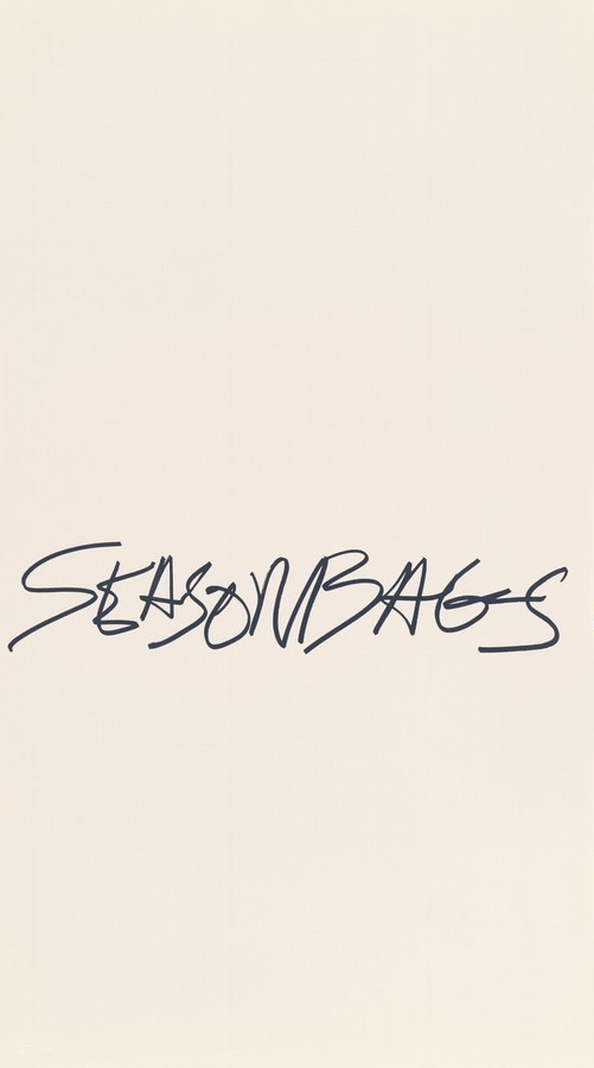 Seasonbags: Title Page by Robert Rauschenberg