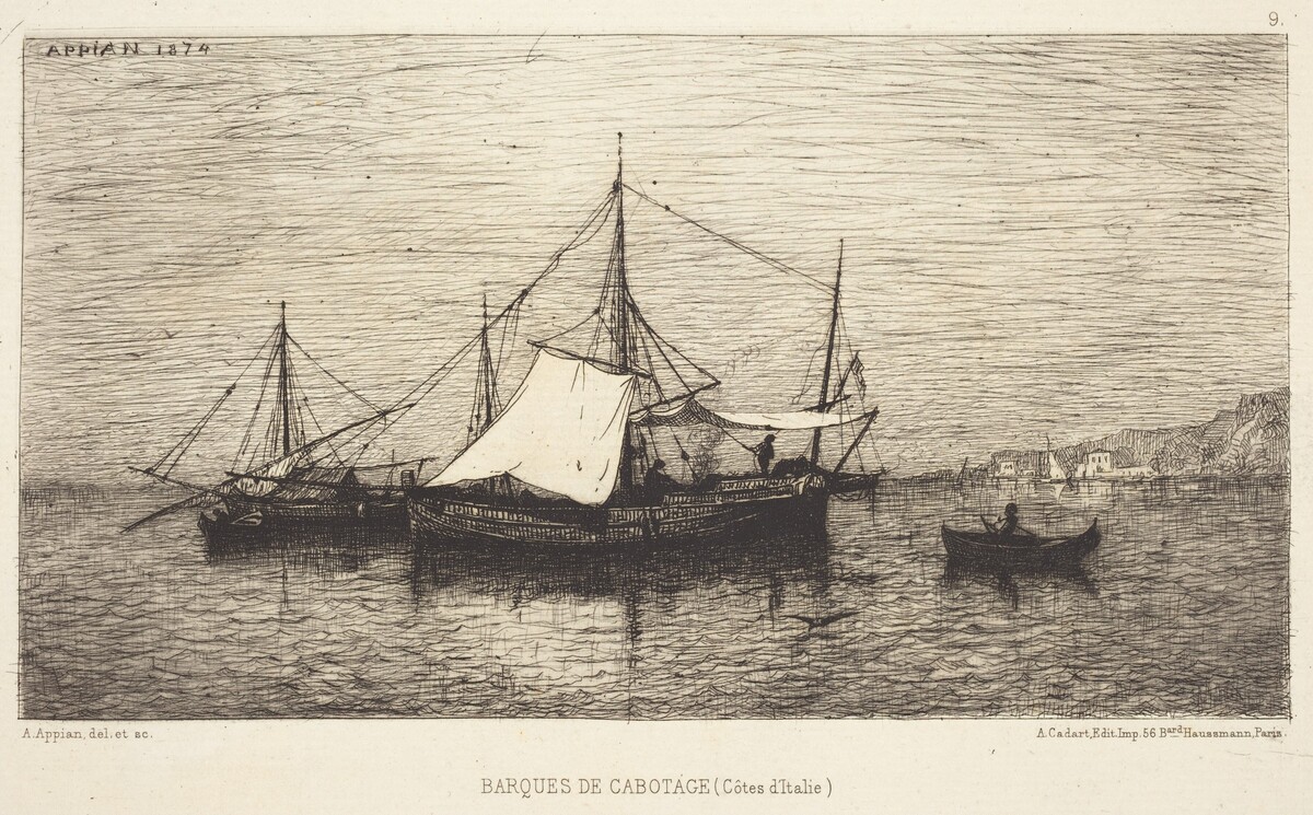 Barques de Cabotage by Adolphe Appian