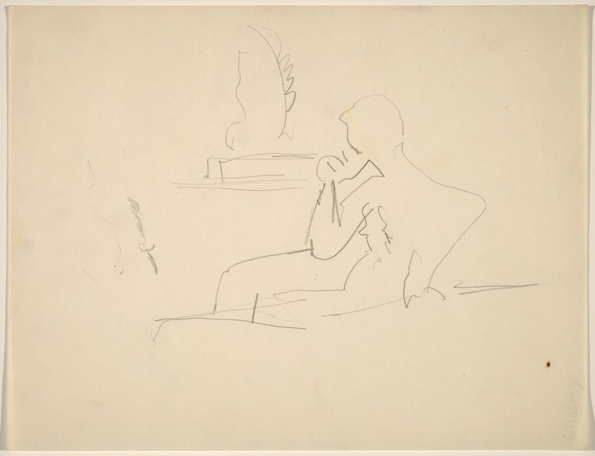 Figure Seated in Front of Object by Mark Rothko