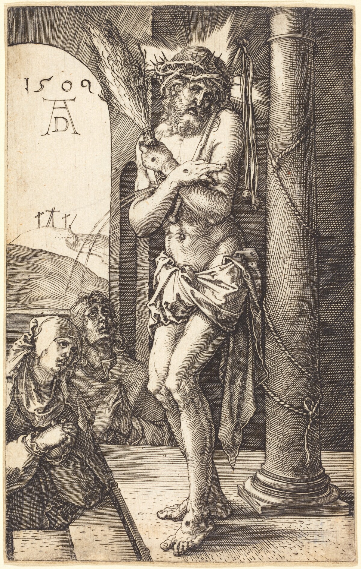 The Man of Sorrows Standing by the Column by Albrecht Dürer