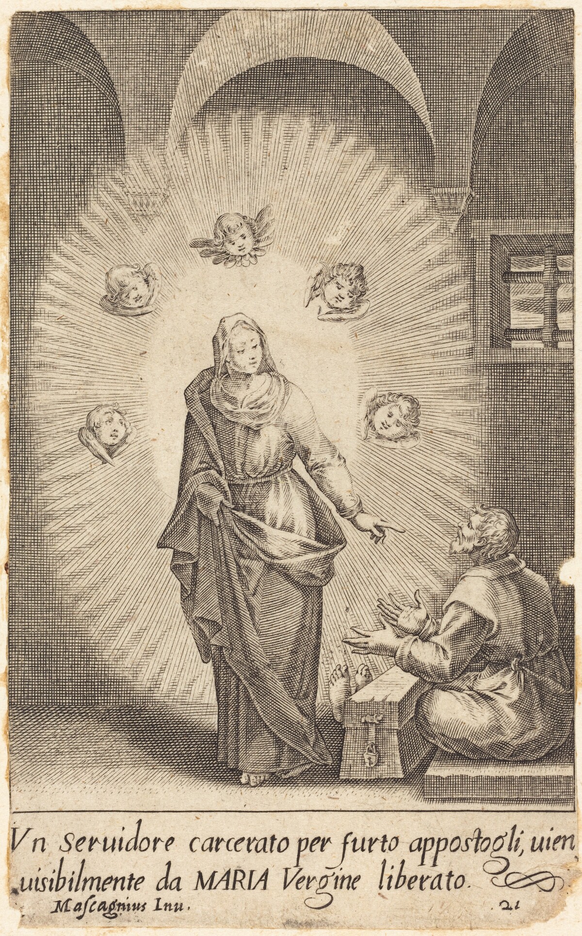 The Delivered Servant by Jacques Callot after Donato Mascagni