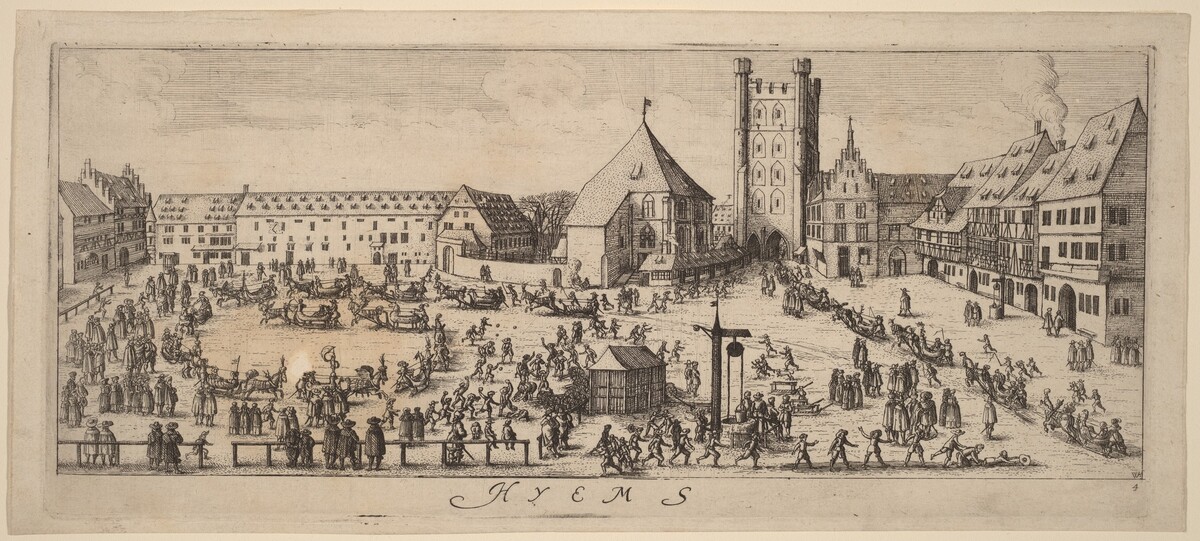Winter: The Parade Ground by Wenceslaus Hollar