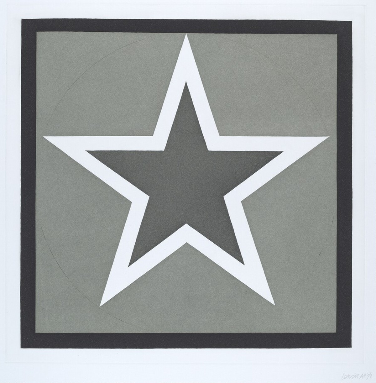 Stars-Dark Center: 5 point by Sol LeWitt