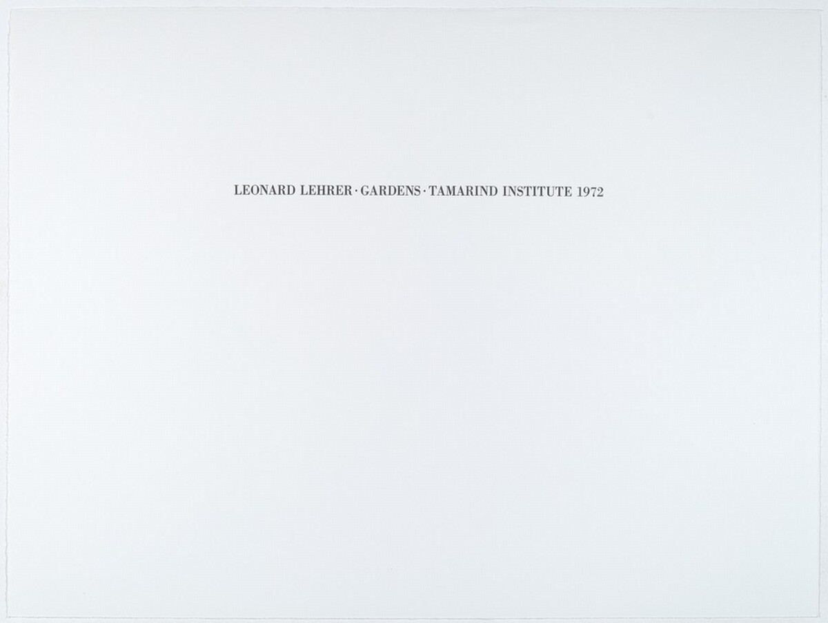 Title Page by Leonard Lehrer