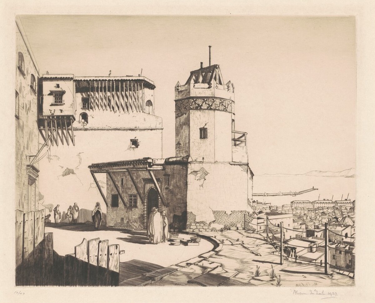 The Tower of Casbah, Algiers by Allan McNab